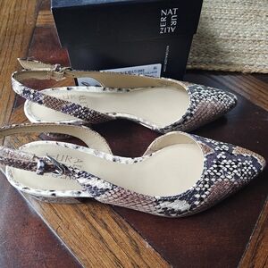 Naturalizer Women's Snakeskin Slingback Heels